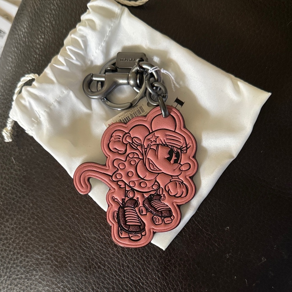 Coach Pink Cartoon Key Holder